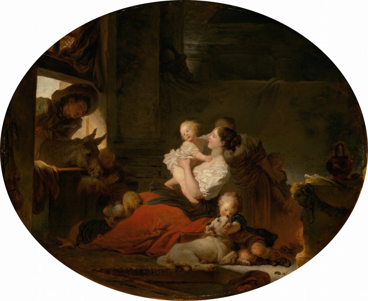 Den lyckliga familjen, c. 1775. av Jean Honore Fragonard