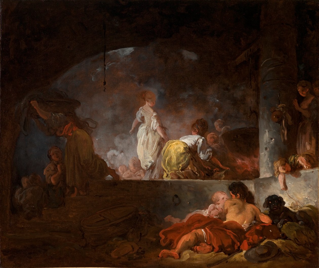 Tvätterskorna av Jean Honore Fragonard