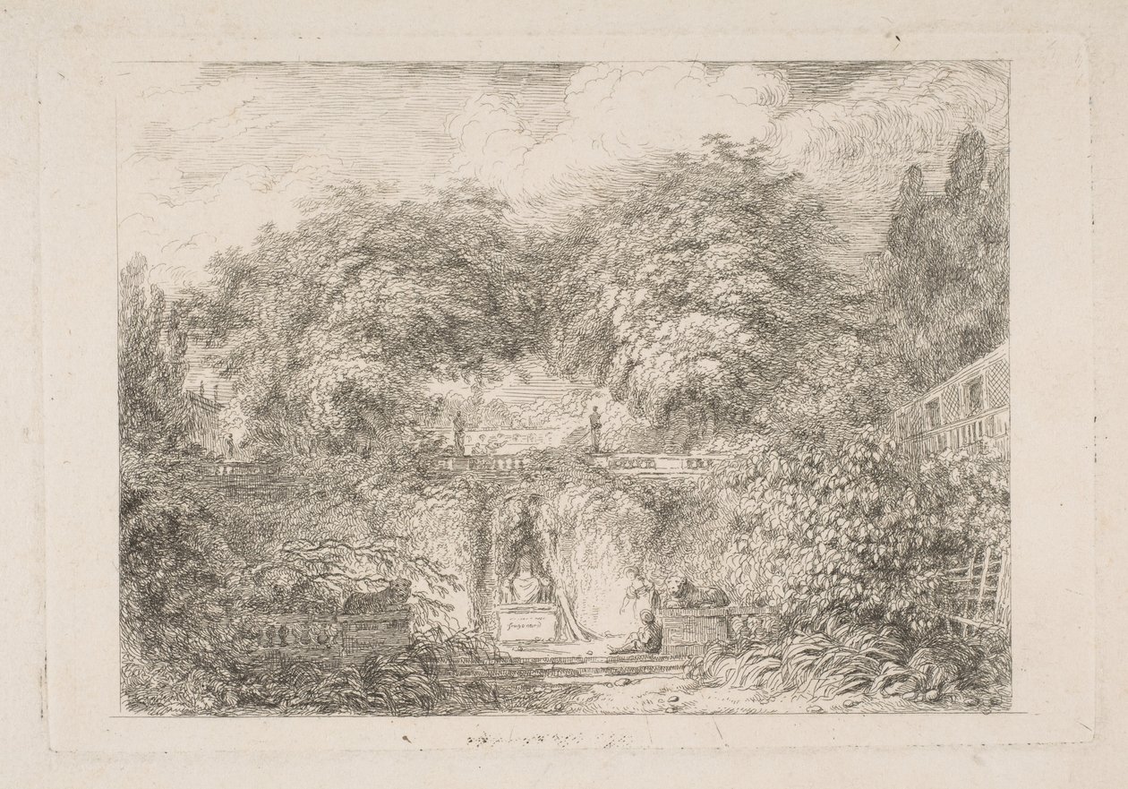 Lilla parken, ca. 1763. av Jean Honore Fragonard