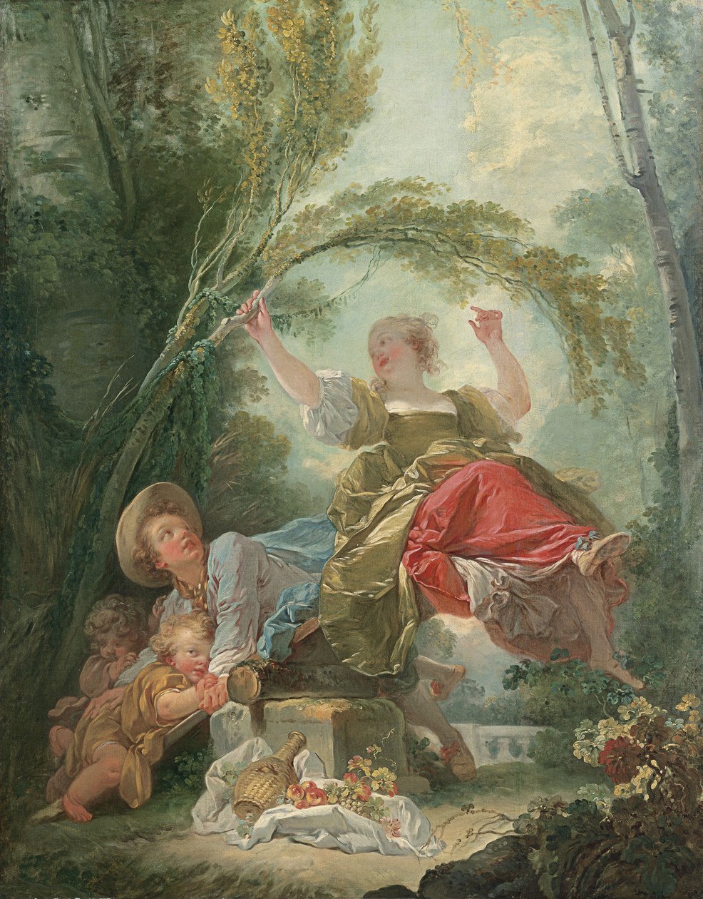 Gungbrädan av Jean Honore Fragonard
