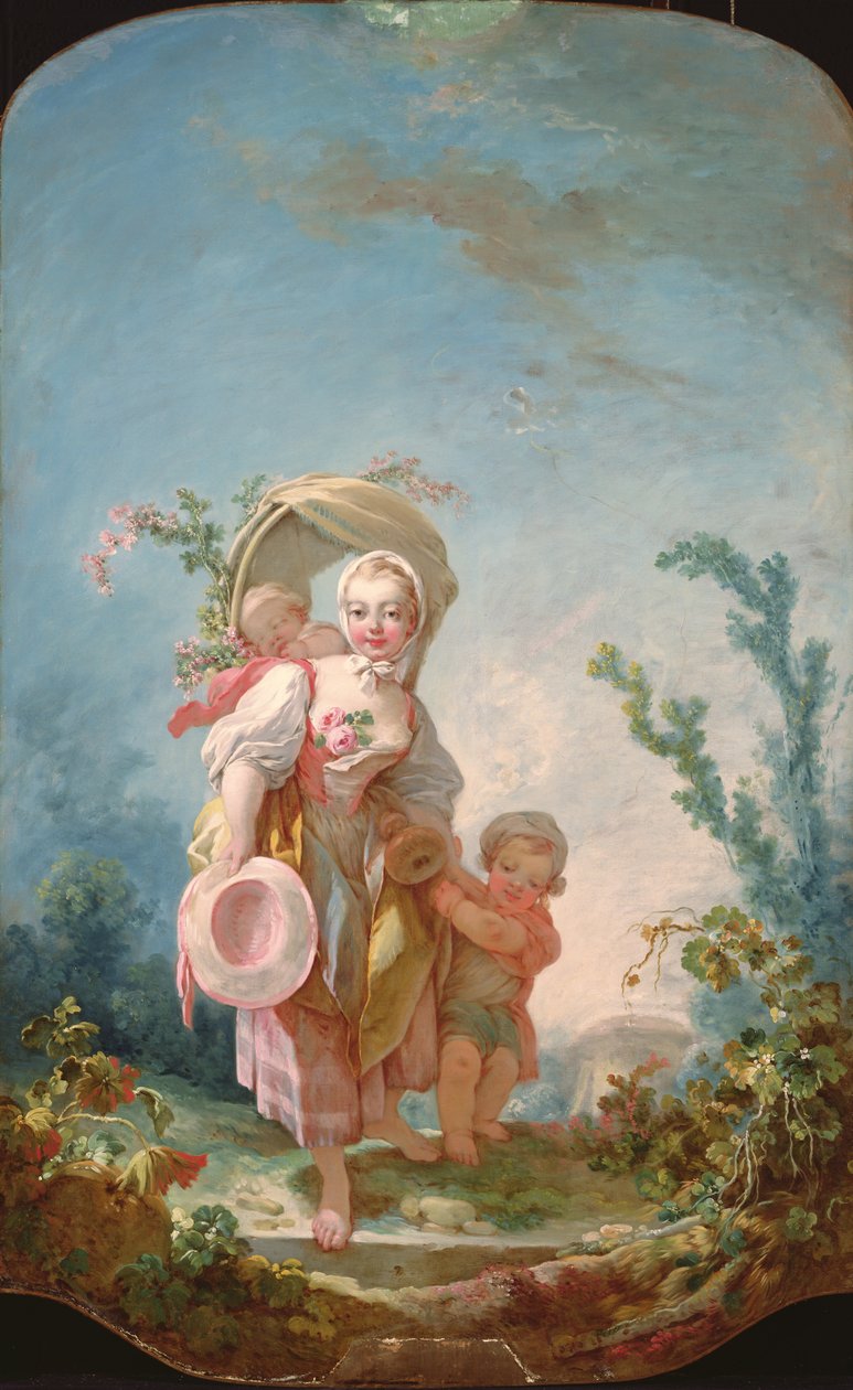 Herdinnan, 1748-52 av Jean Honore Fragonard