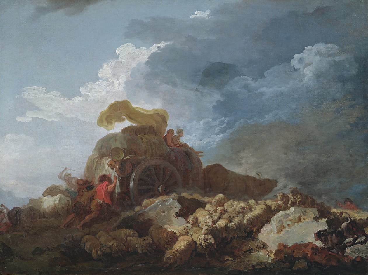 Stormen, c.1759 swed av Jean Honore Fragonard