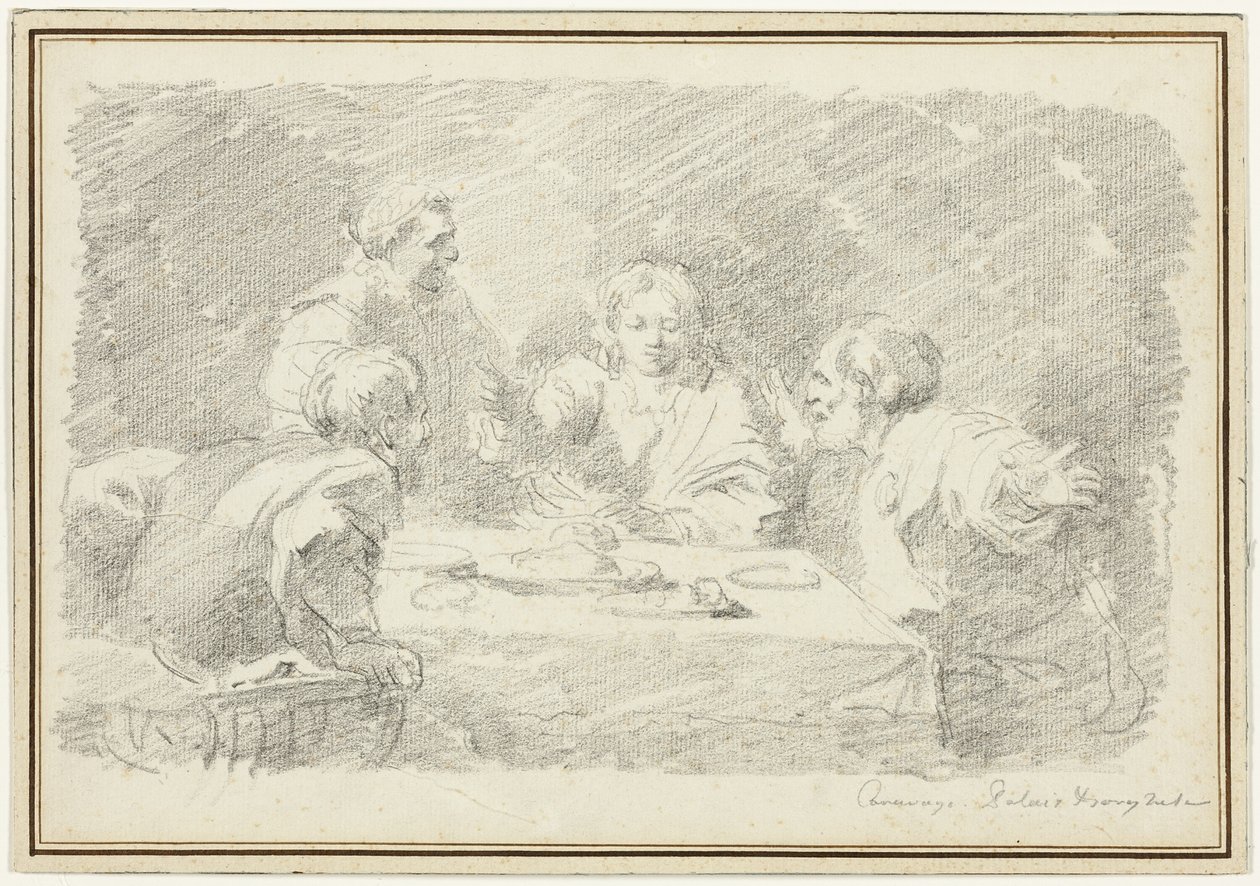 Nattvarden i Emmaus av Jean Honore Fragonard