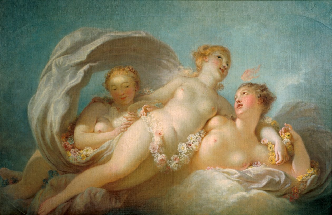 De tre nåderna, 1700-talet av Jean Honore Fragonard