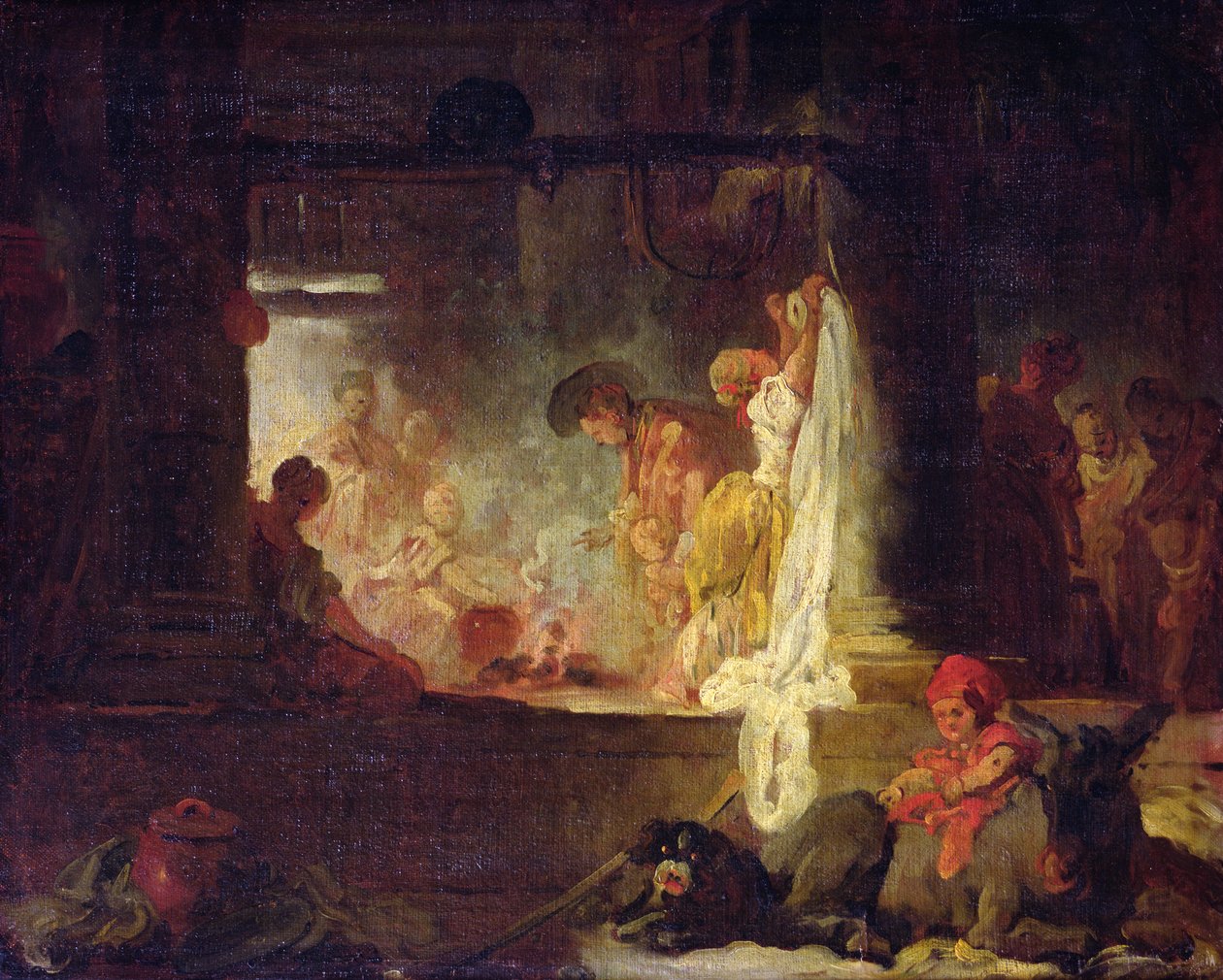 Tvättskvinnorna, c.1759 av Jean Honore Fragonard