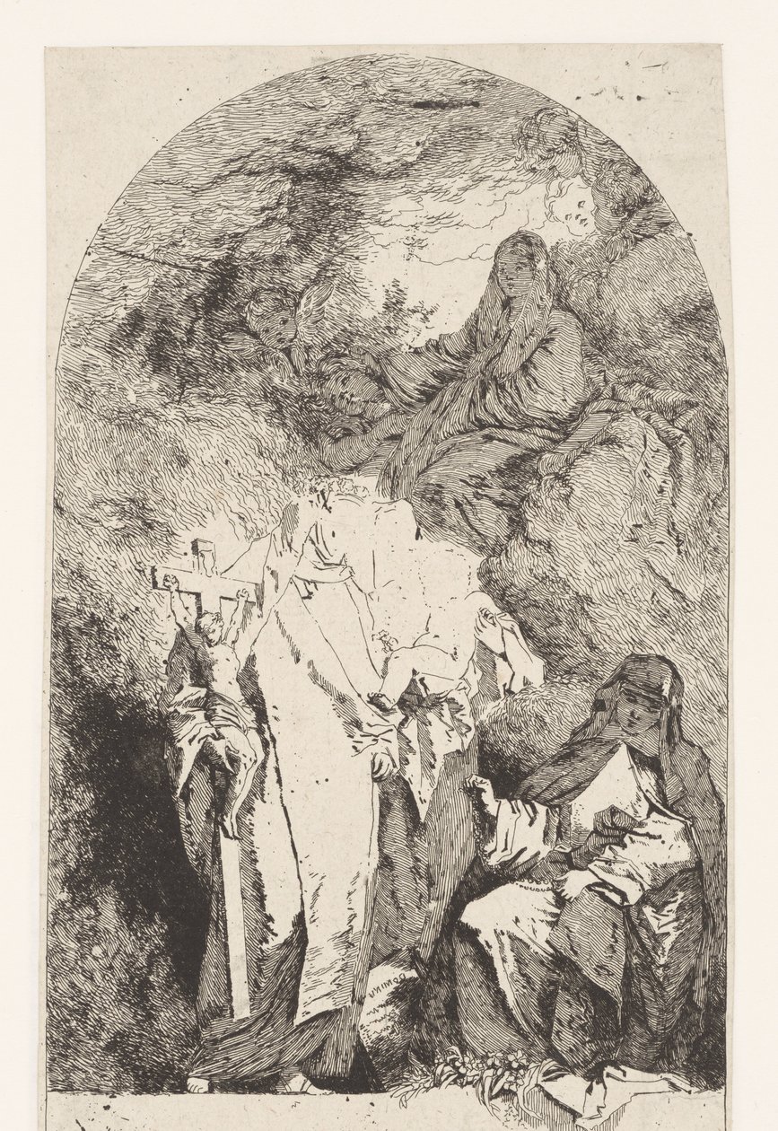 Förhärligande av Maria av Jean Honore Fragonard