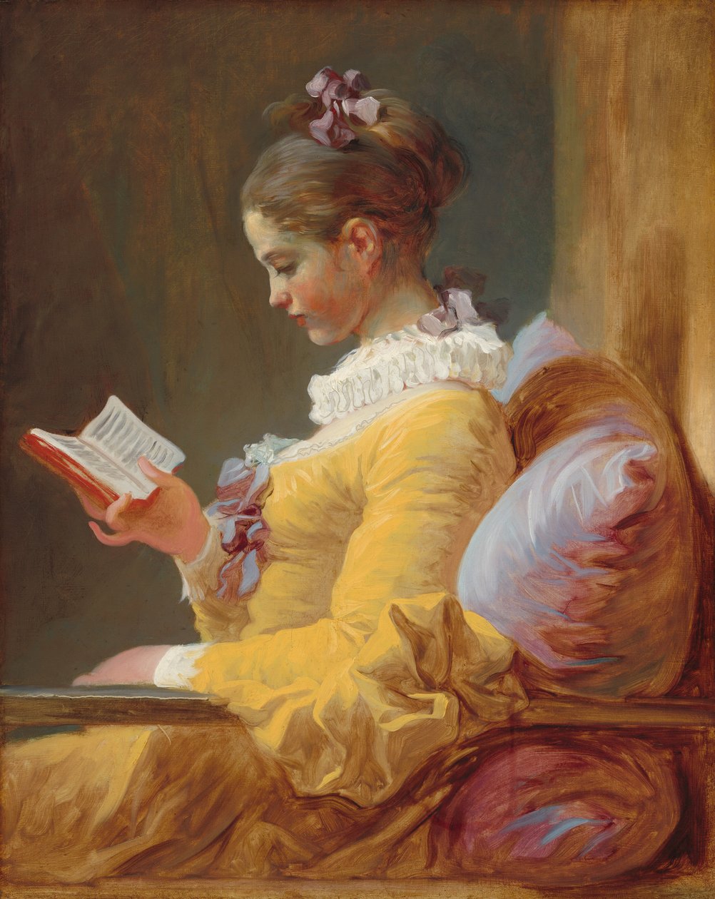 Ung flicka som läser, ca. 1769. av Jean Honore Fragonard