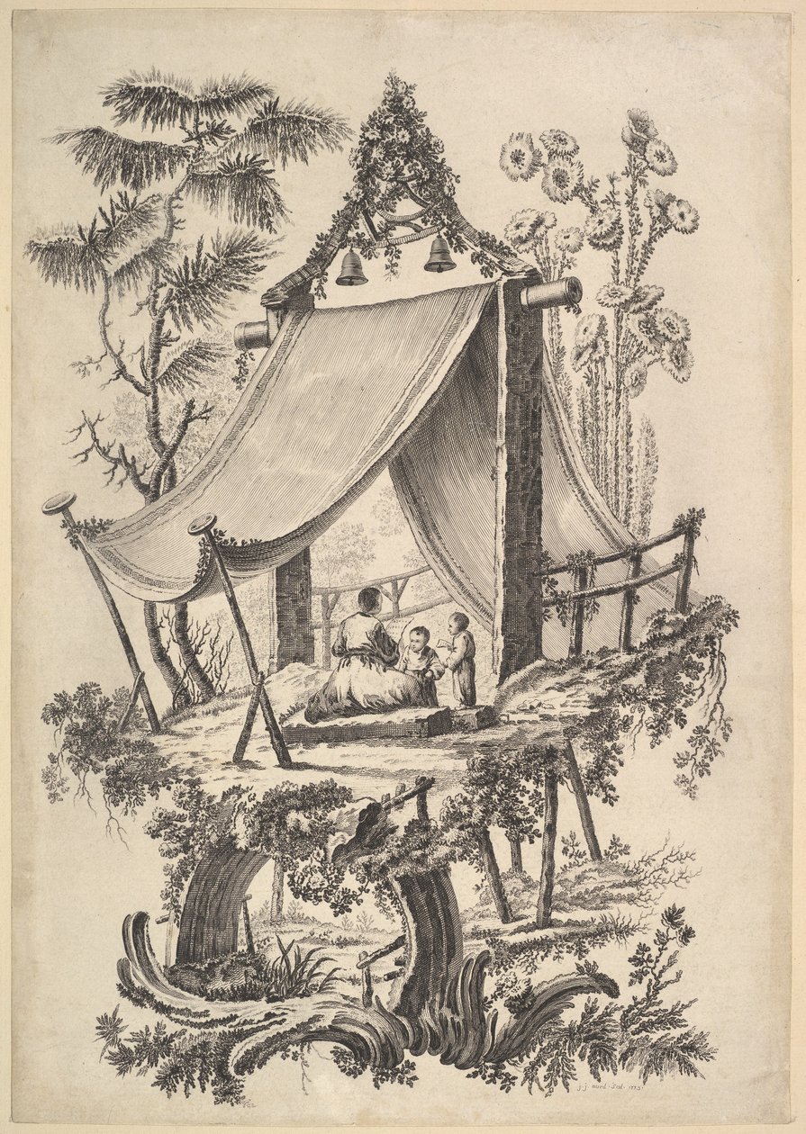 Trädkoja, 1773. av Jean Jacques Avril
