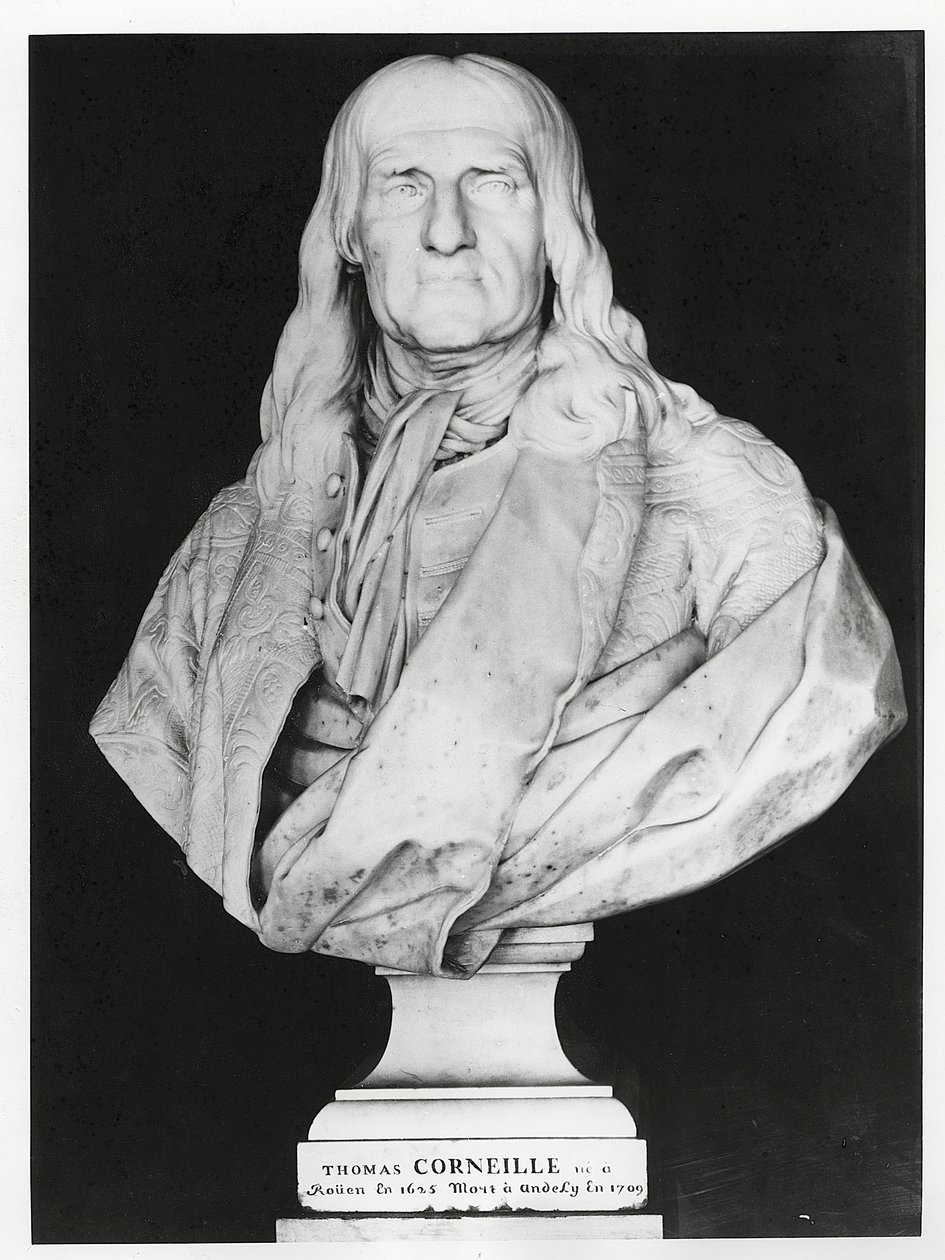 Thomas Corneille (marmor) av Jean Jacques Caffieri