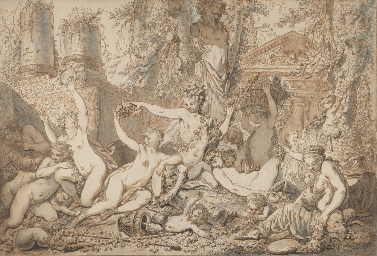 Bachchanal, K. 1765–66. av Jean Jacques Francois Le Barbier