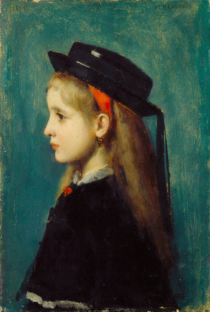 Alsace flicka, 1873. av Jean Jacques Henner