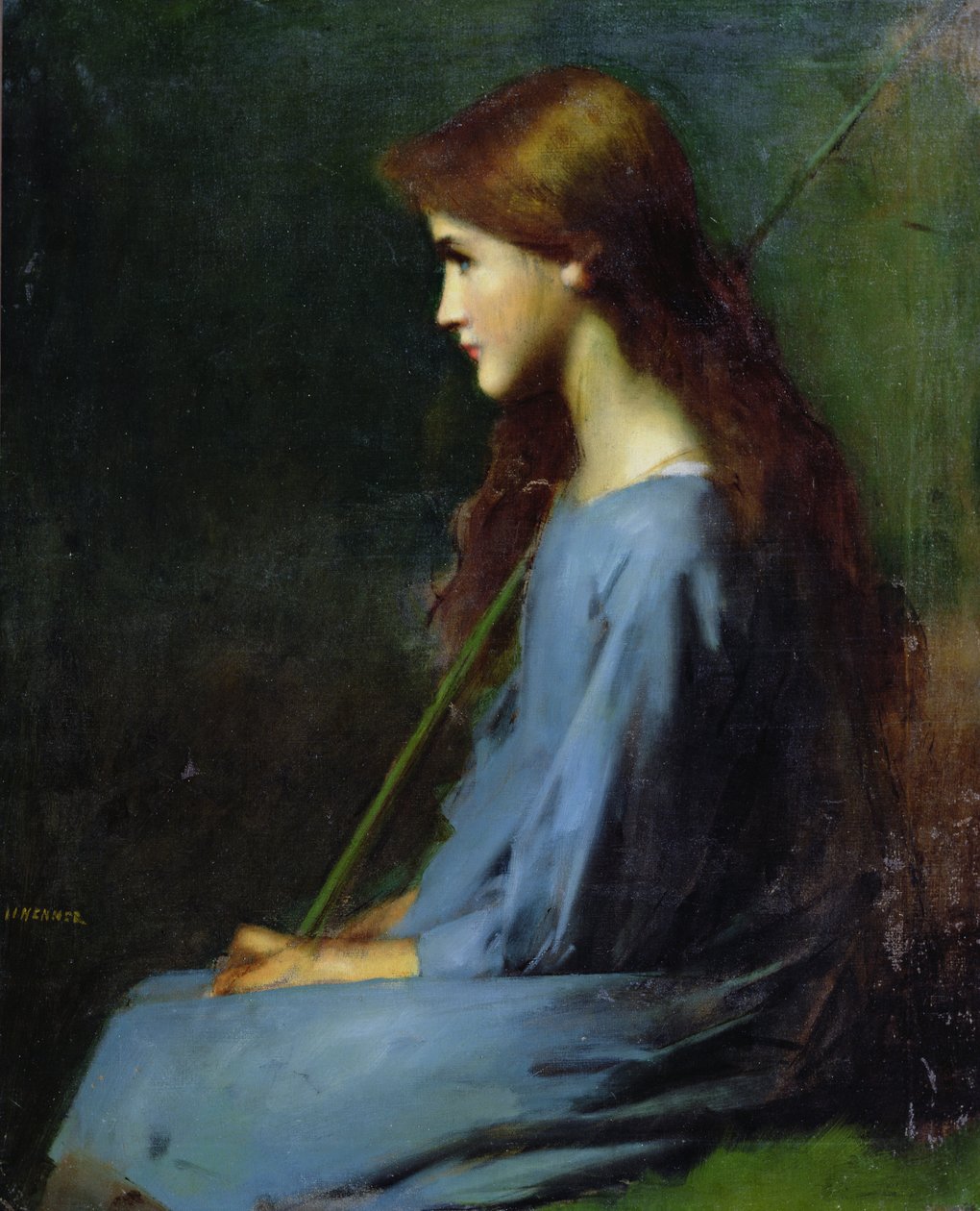 Liten herdinna, 1800-talet, av Jean Jacques Henner