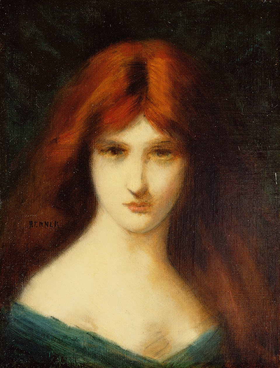 Porträtt av en kvinna av Jean Jacques Henner