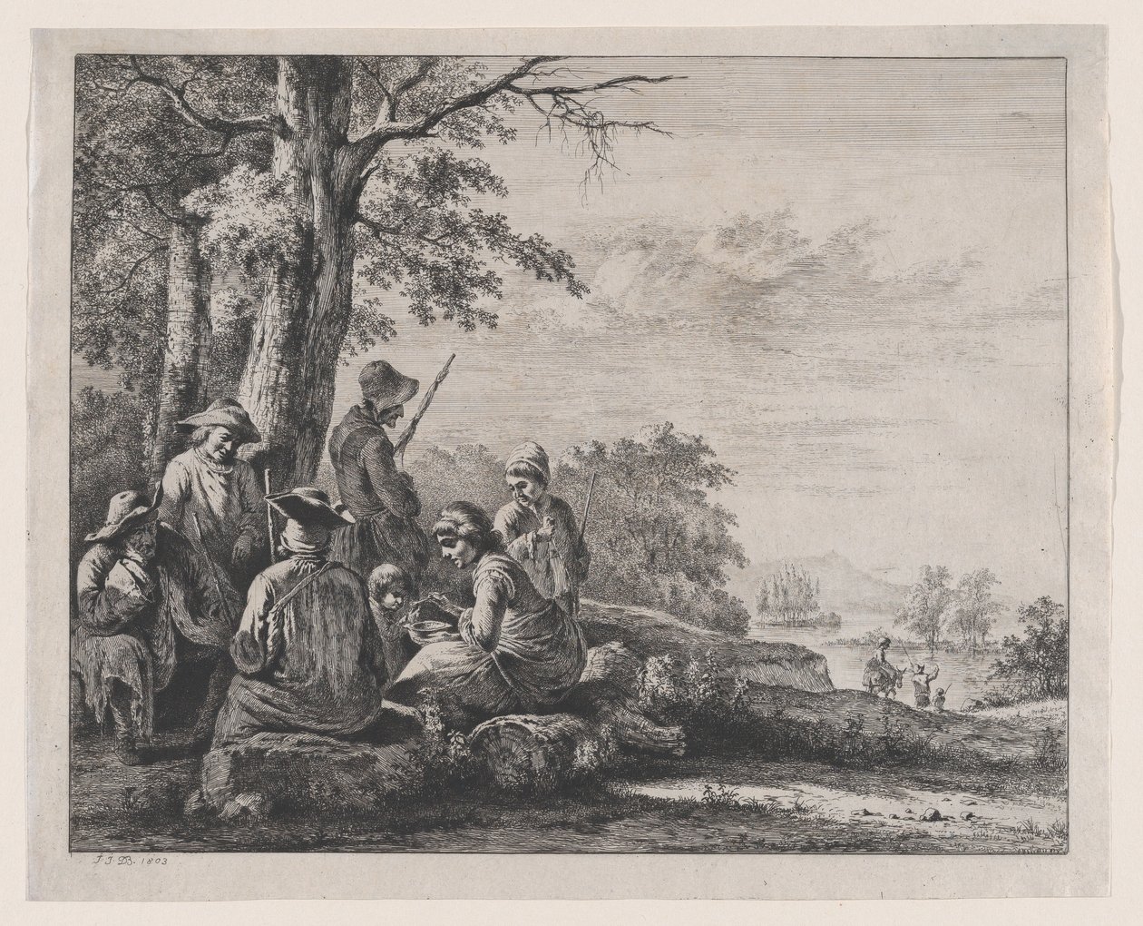Bönder vilar, 1803. av Jean Jacques de Boissieu