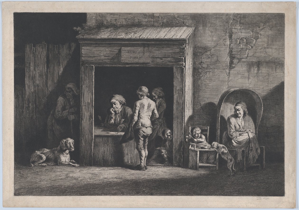 Offentlig författare, 1790. av Jean Jacques de Boissieu