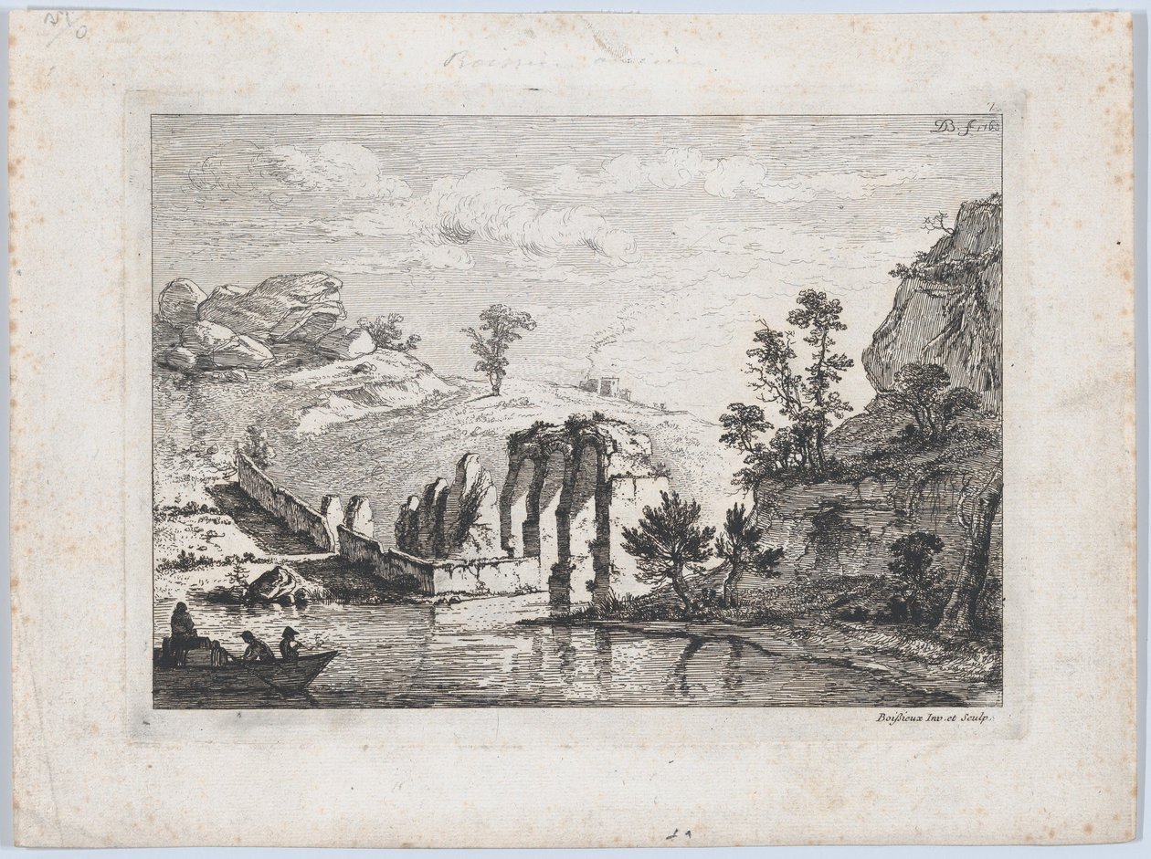 Ruinerna av en akvedukt, 1763. av Jean Jacques de Boissieu