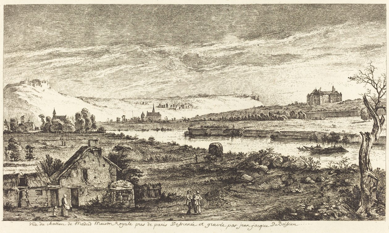 Utsikt över Madrids slott av Jean Jacques de Boissieu