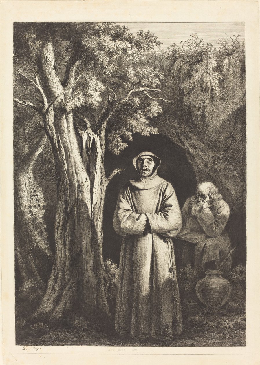Desert Monks av Jean Jacques de Boissieu after Francisco