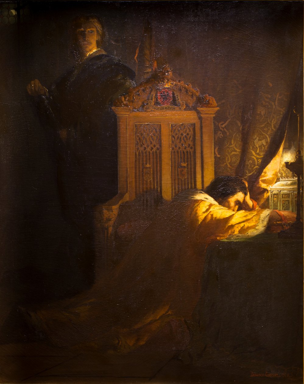 Hamlet och kungen av Jean Joseph Benjamin Constant
