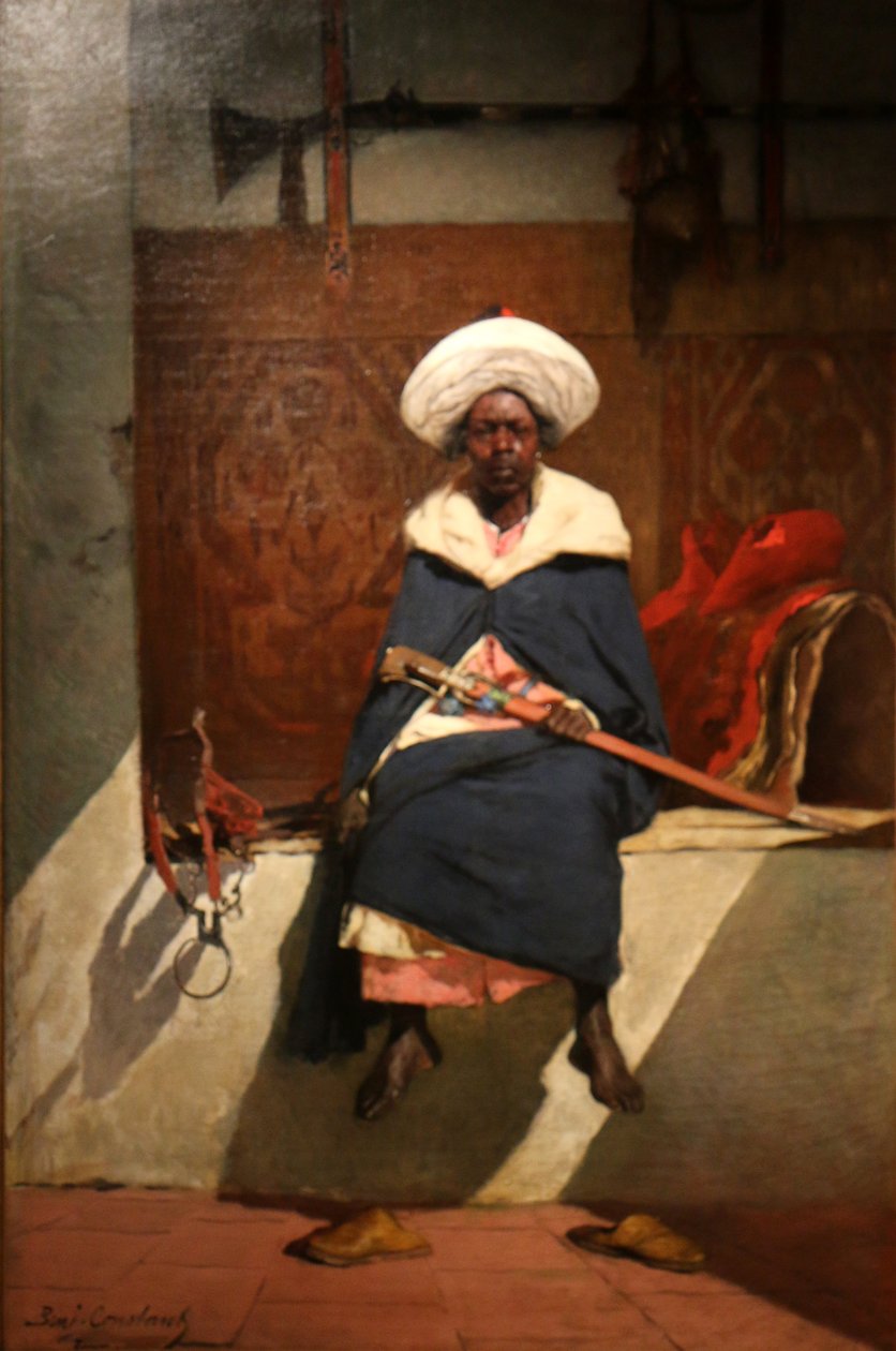 Den marockanska kungen Tahamy. av Jean Joseph Benjamin Constant