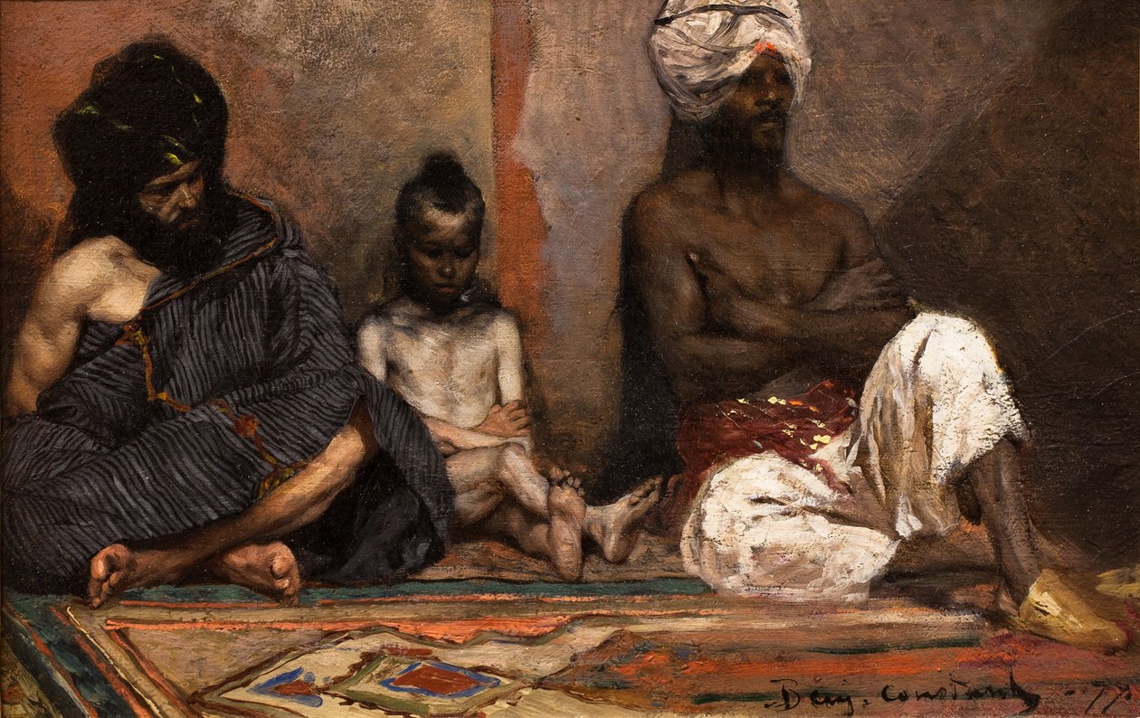 Sittande araber av Jean Joseph Benjamin Constant