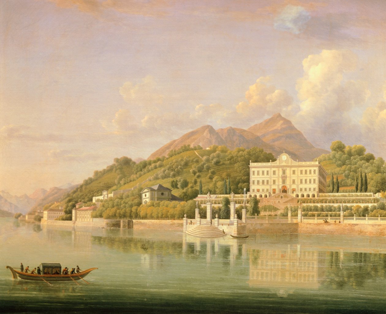 Utsikt över Villa Sommariva av Jean Joseph Xavier Bidauld