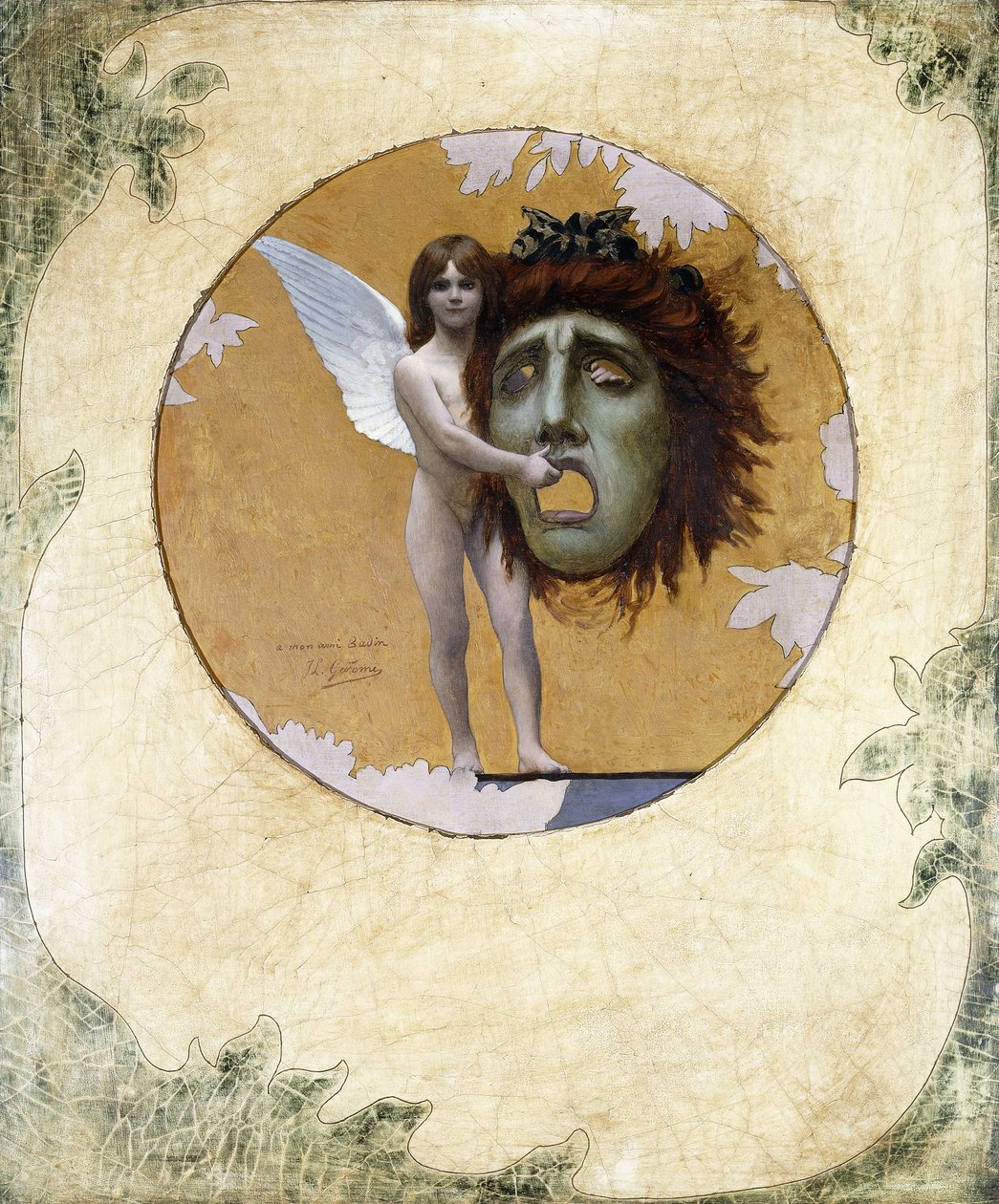 En Putto med en mask av Jean Leon Gerome