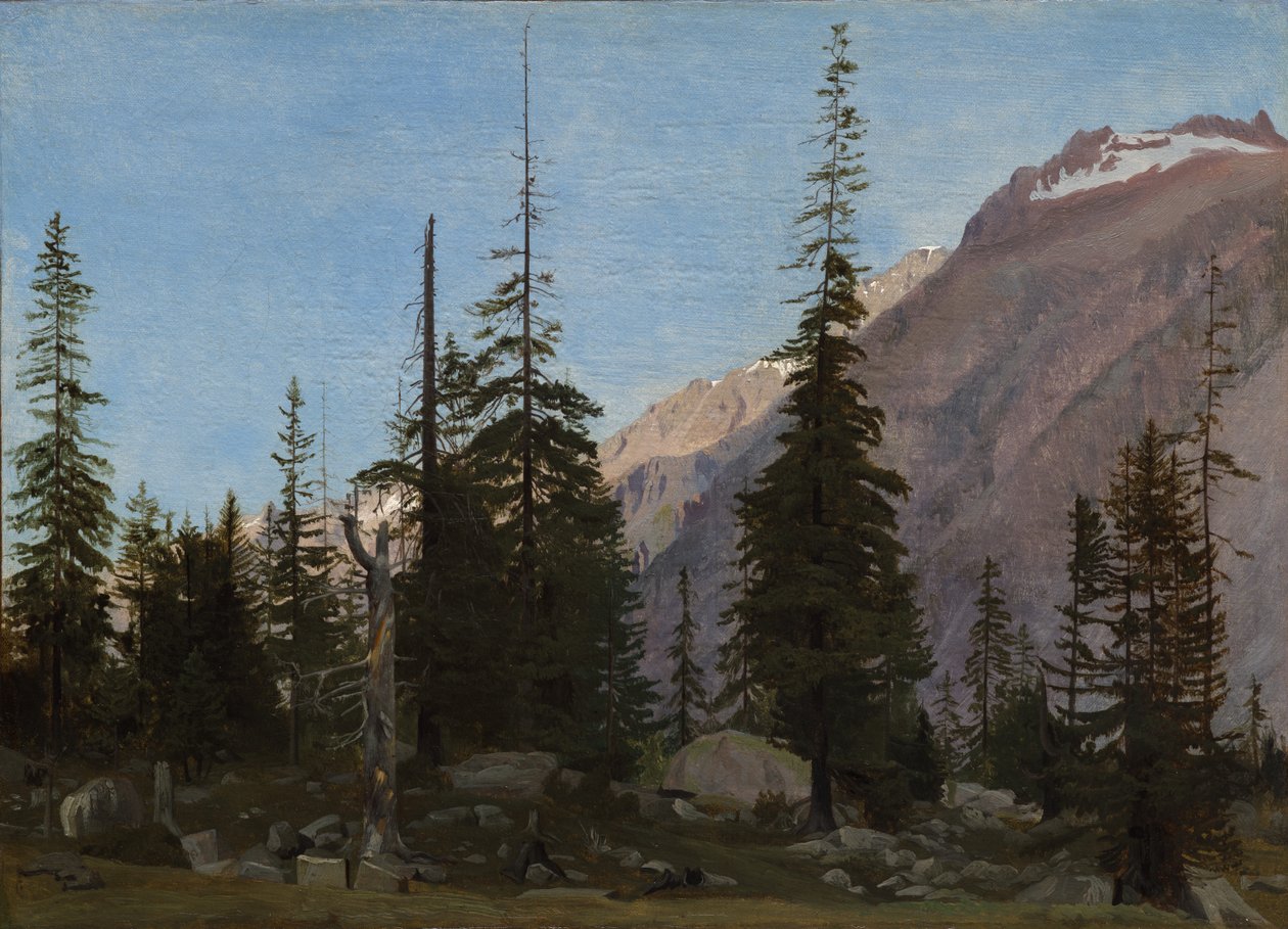 Alpinlandskap: The Handegg, Schweiz av Jean Leon Gerome