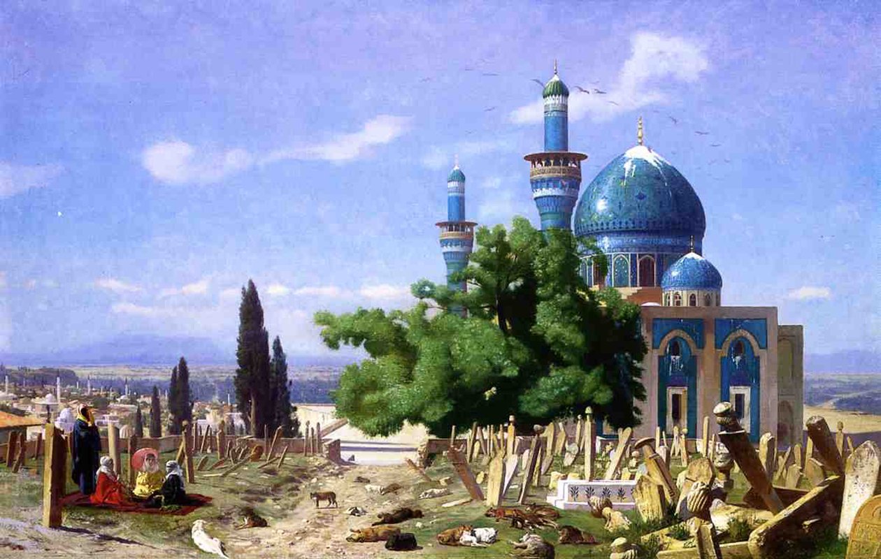 En övergiven kyrkogård av Jean Leon Gerome