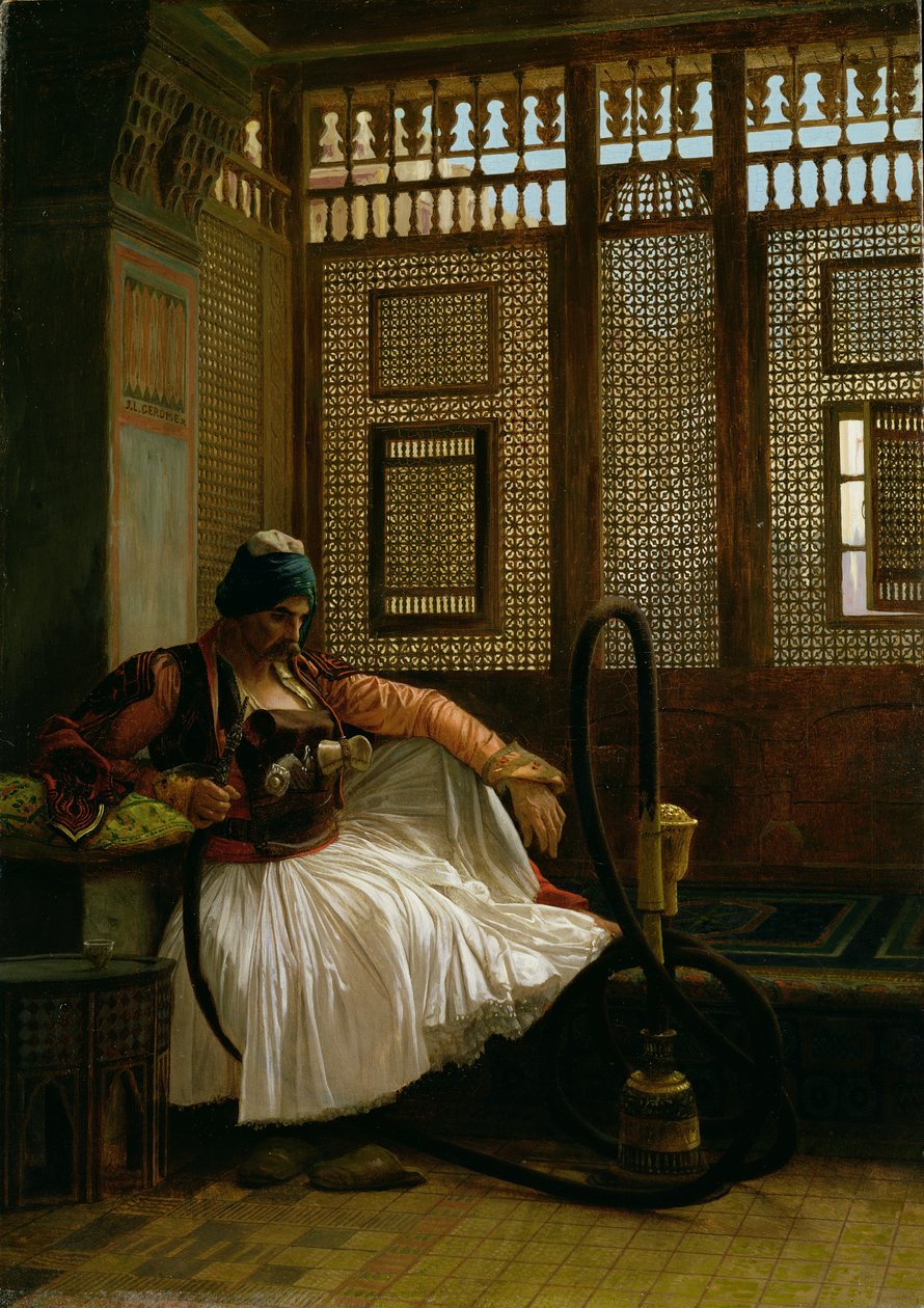 Arnaut Smoking (panel) av Jean Leon Gerome