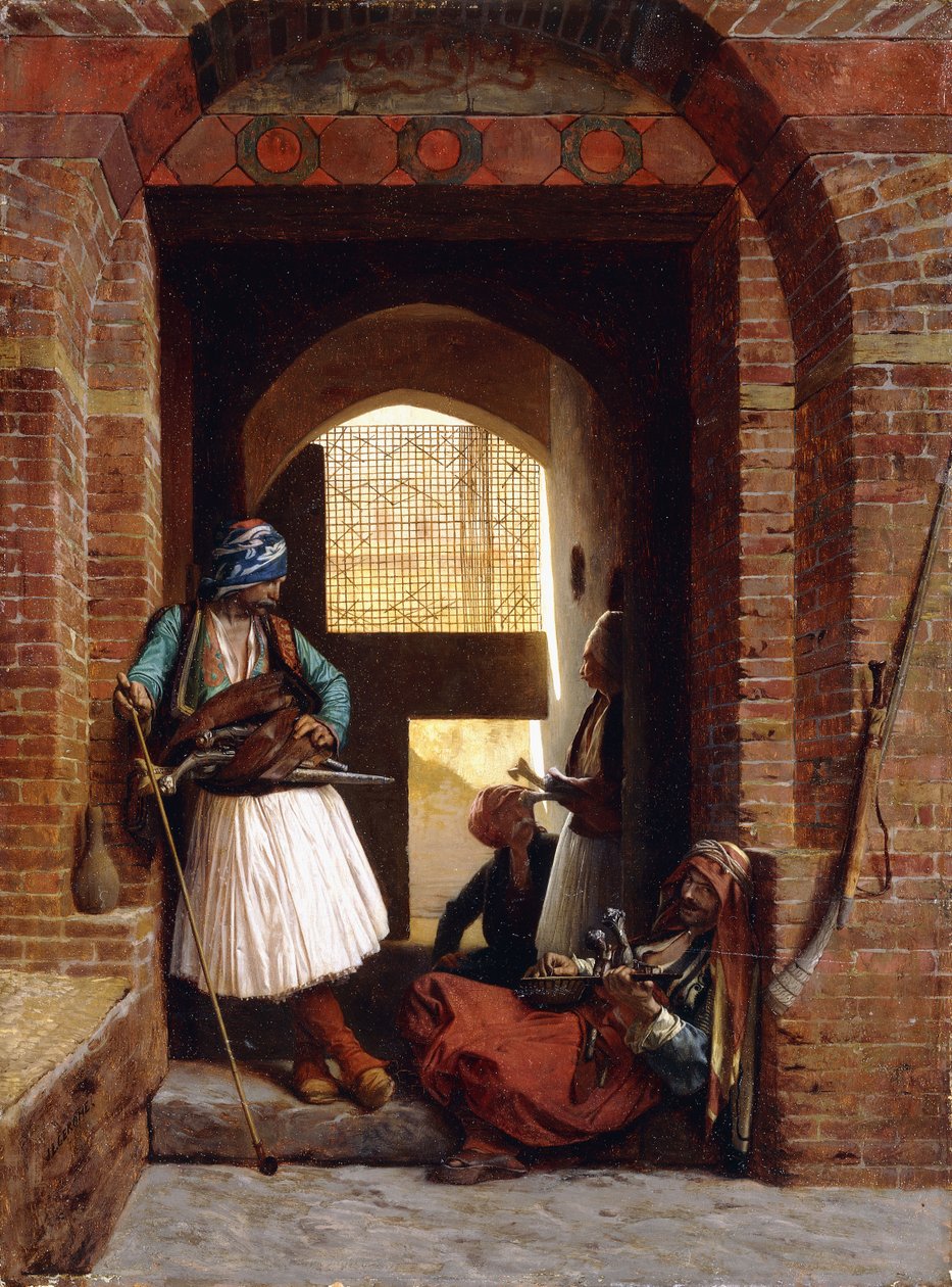 Arnaut livvakter i Kairo, 1861 av Jean Leon Gerome