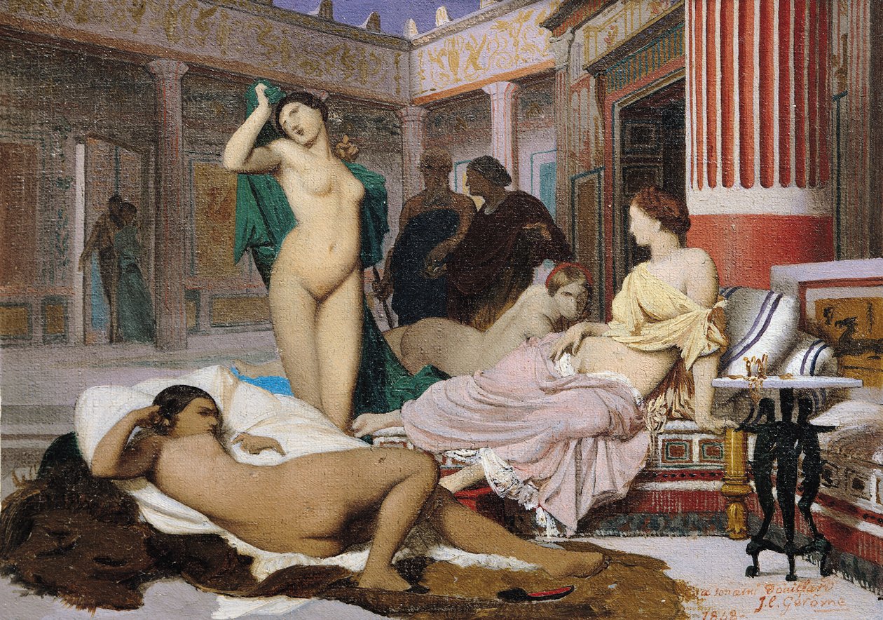Grekisk interiör av Jean Leon Gerome