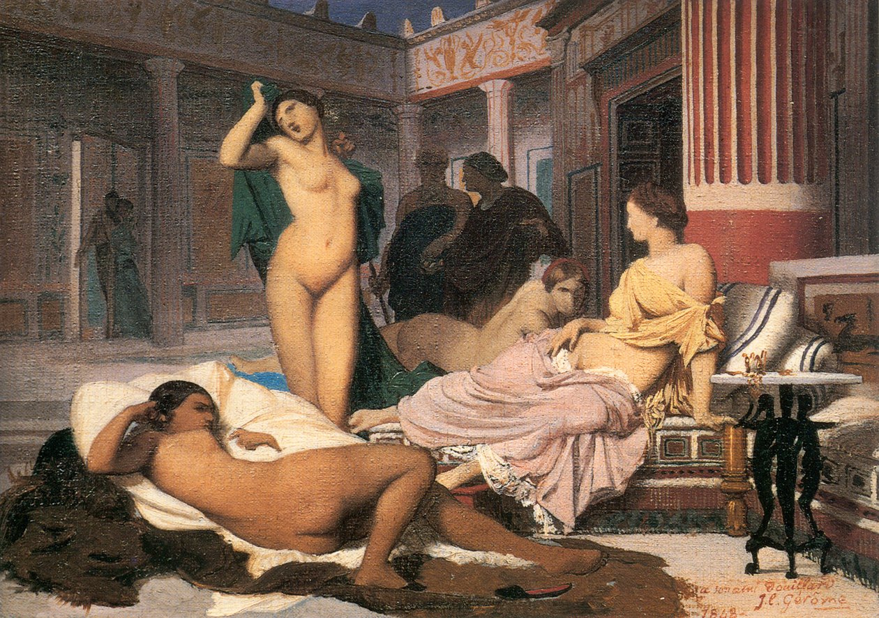 Grekisk interiörskiss, 1848. av Jean Leon Gerome