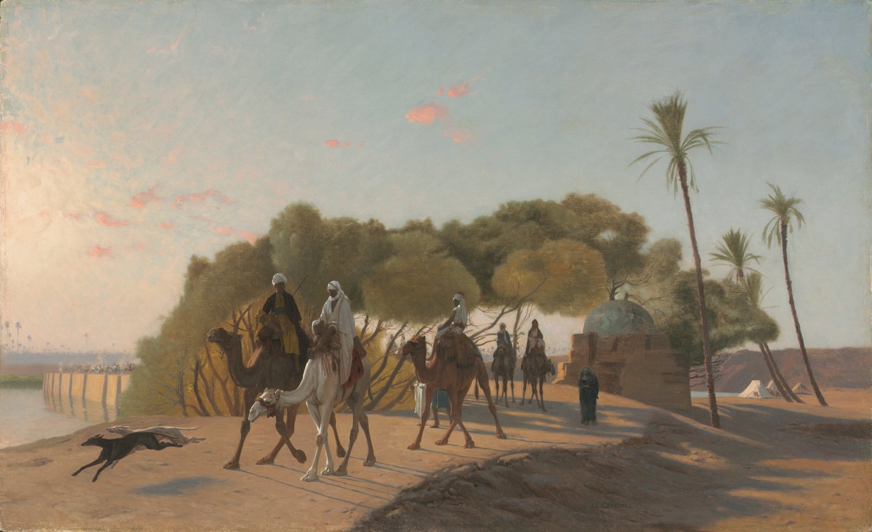 Lämnar Oasen av Jean Leon Gerome