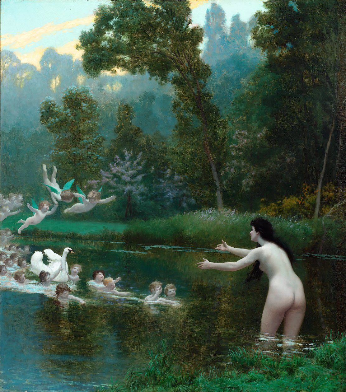 Leda och Svanen av Jean Leon Gerome