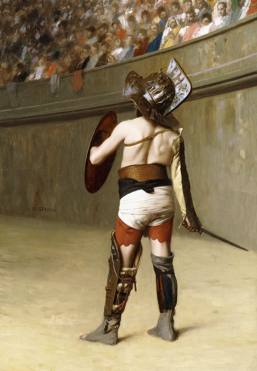 Mirmillon - En gallisk gladiator, av Jean Leon Gerome