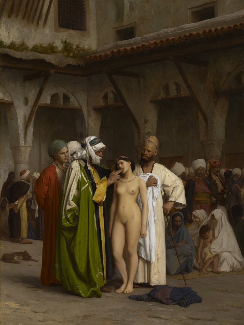 Slavmarknaden av Jean Leon Gerome