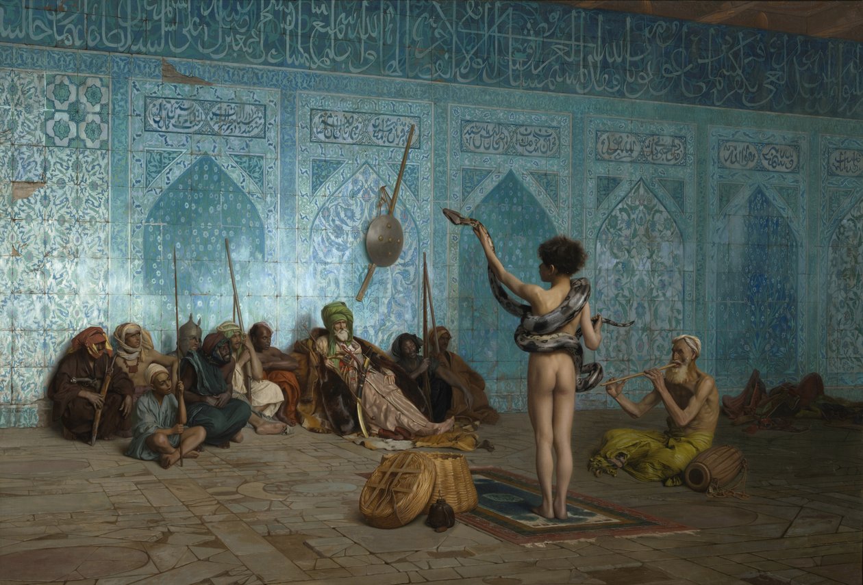 Ormtjusaren, ca 1879 av Jean Leon Gerome