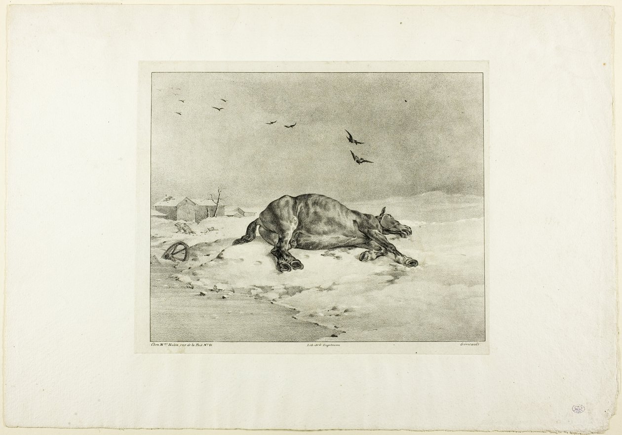 Död häst av Jean Louis André Théodore Géricault