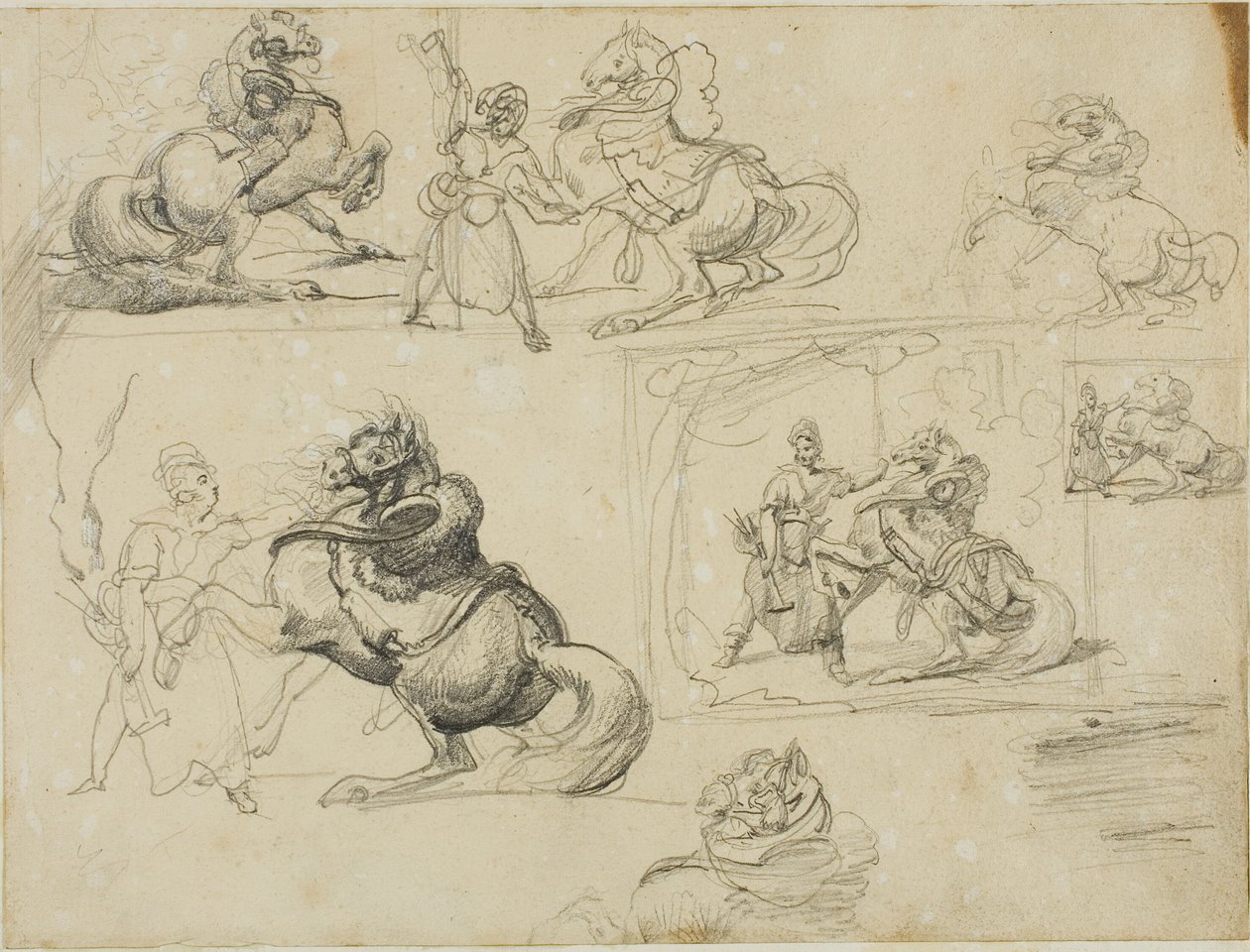 Studier av Jean Louis André Théodore Géricault