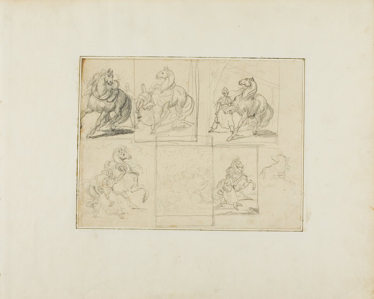 Studier av Jean Louis André Théodore Géricault