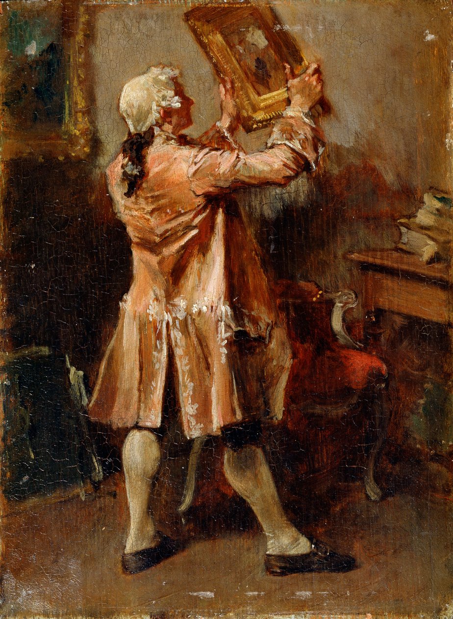 En målningsälskare, 1800-talet av Jean Louis Ernest Meissonier