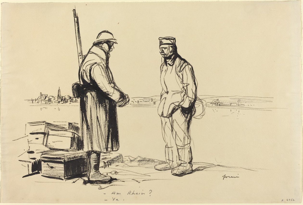-Är Rhien? -Ja. av Jean Louis Forain