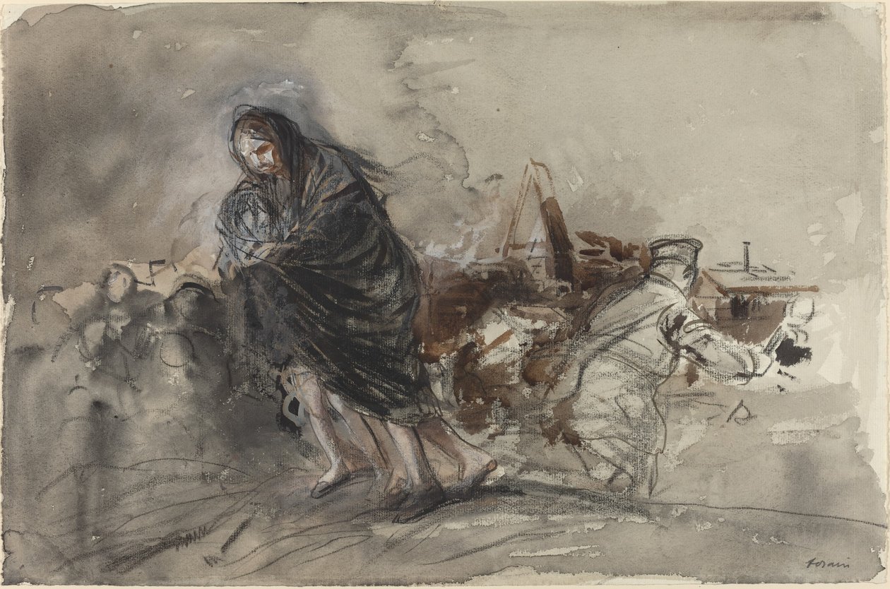 Efter Douai, troligen 1918. av Jean Louis Forain