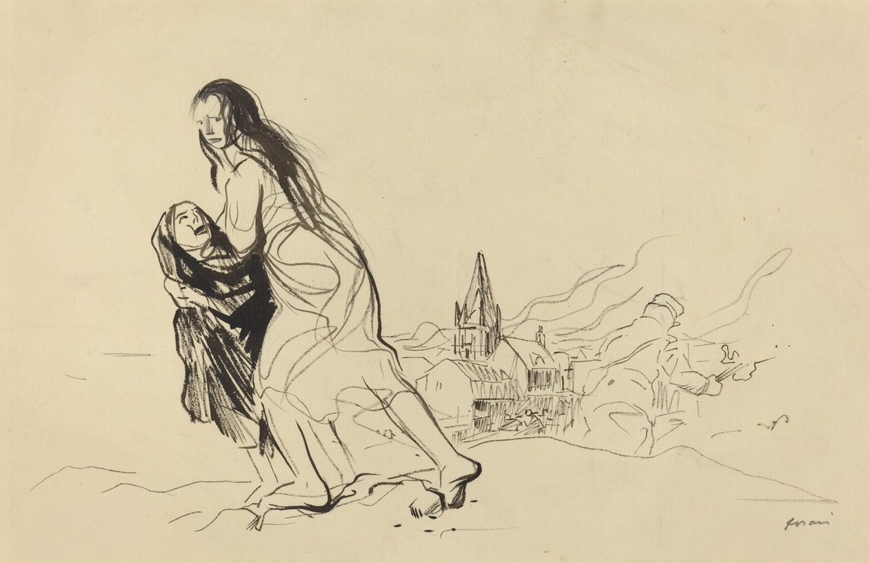 Efter Douai, troligen 1918. av Jean Louis Forain