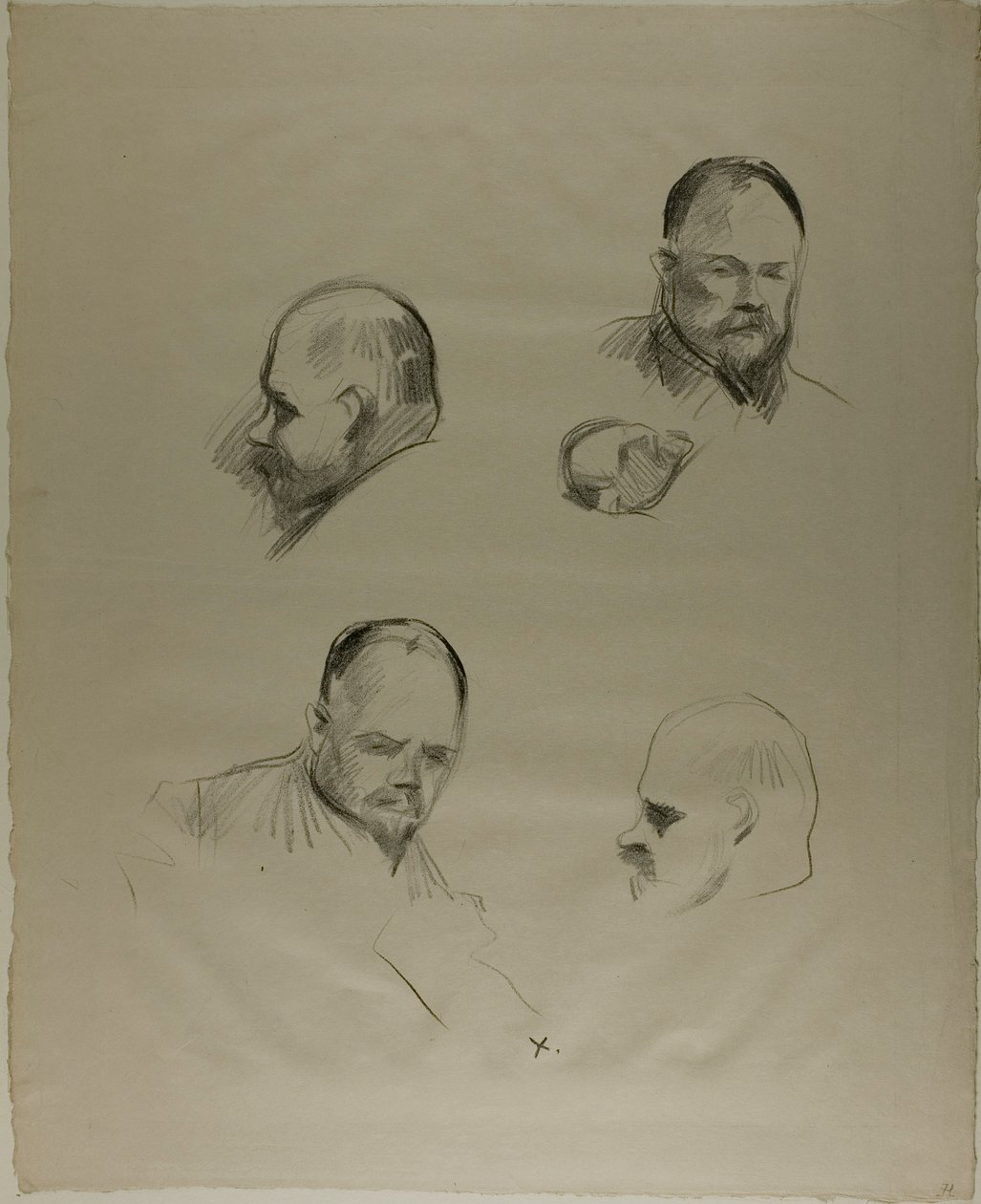 Ambroise Vollard, fyra skisser av Jean Louis Forain