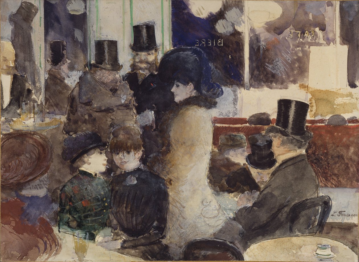 På kaféet av Jean Louis Forain