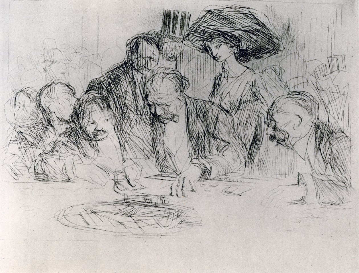 Vid spelbordet, 1925. av Jean Louis Forain