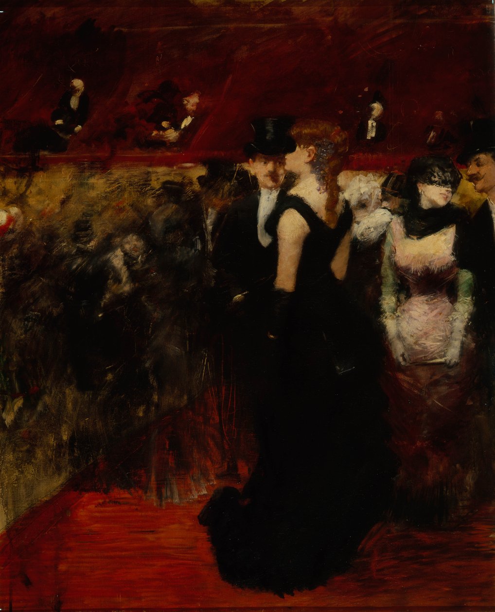Bal på Parisoperan av Jean Louis Forain