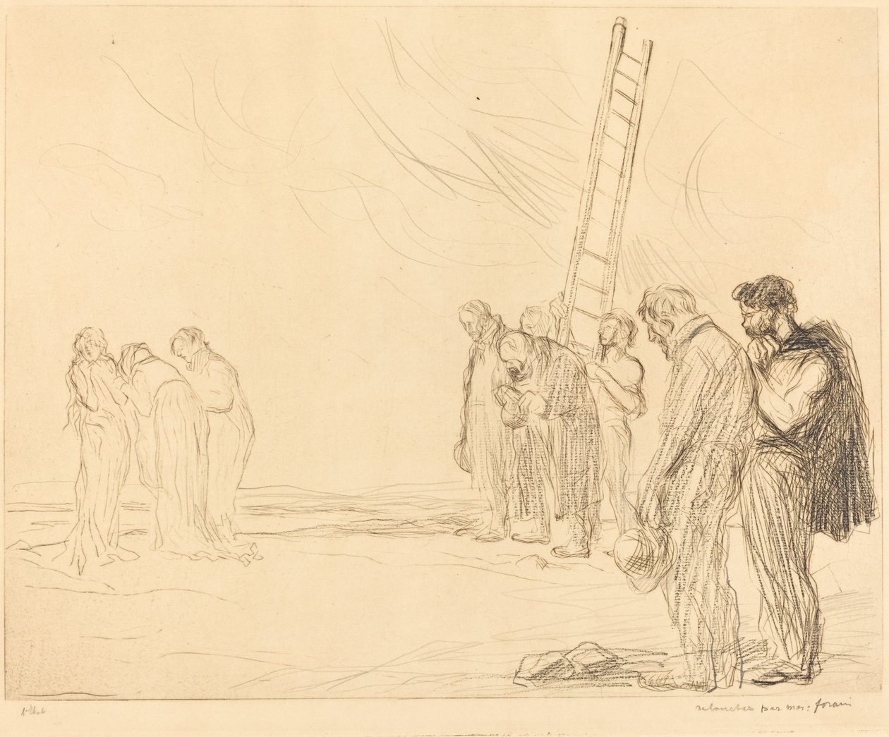 Golgata (andra tallriken) av Jean Louis Forain